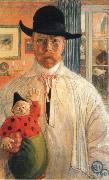 Carl Larsson self examination oil painting picture wholesale